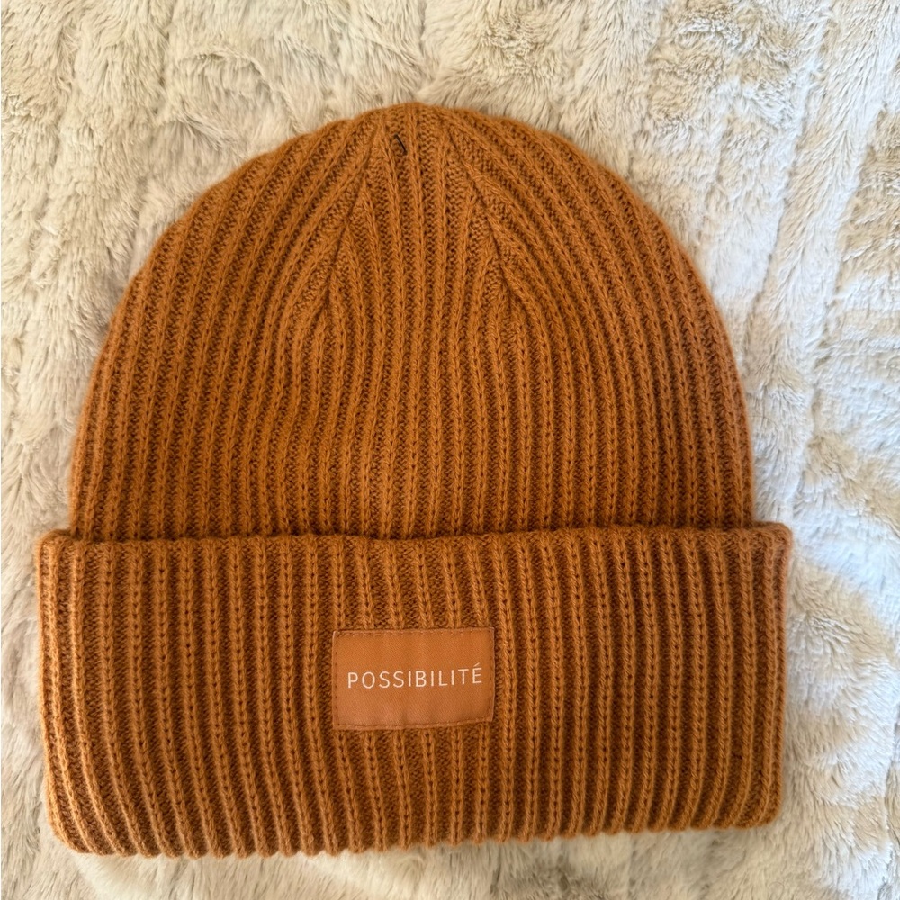 Possibilité Brown Knit Beanie